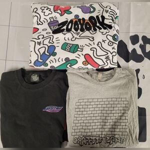 Medium Skater Bundle! Zoo York, Y2K Santa Cruz & Vtg Graffiti, All Medium Size